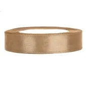 tasiemka satynowa classic zlota jasna partydeco 12 mm 25 m