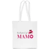 torba eko kocham cie mamo bialy 40x35 cm