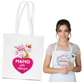 torba eko mamo jestes najlepsza bialy 40x35 cm