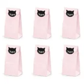 torebki na slodycze kotek partydeco 6 szt