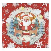 xx 20 santa napkins 16 5x16 5 cm