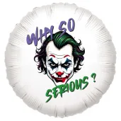 xx balon bialy joker why so serious