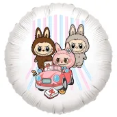 xx balon fol labubu z autkiem