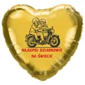 xx balon fol serce najlepszi dziadkowie