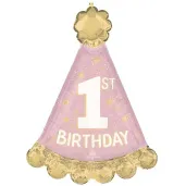 xx balon foliowy 18 shp little miss wonderful 1st bday