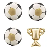 xx balony foliowe do girland puchar z pilkami 33x33 cm i 34 cm mix 1 op 4 szt