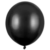 xx balony strong 43cm metallic black 1 op 25 szt