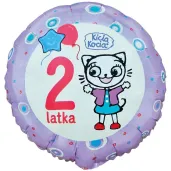 xx bfk balon foliowy kicia kocia 2 latka 18 cali