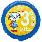 xx bfk balon foliowy kicia kocia 3 latka 18 cali