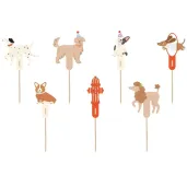 xx dekoracje do muffinek pieski 7 9 5 cm mix 1 op 7 szt