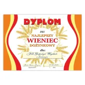 xx dyplom najlepszy wieniec dozynkowy 2