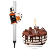 xx fontanna z dekoracja butelka whisky