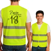 xx kamizelka odblaskowa zycie zaczyna sie po 18