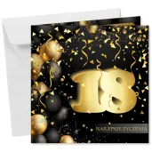xx kartka okolicznosciowa 18 urodziny
