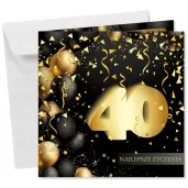 xx kartka okolicznosciowa 40 urodziny