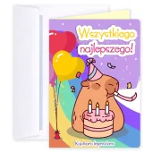 xx kartka okolicznosciowa kapibara