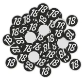 xx konfetti 18 urodziny glamour birthday