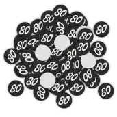 xx konfetti 80 urodziny glamour birthday