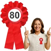 xx kotylion 80 urodziny traffic