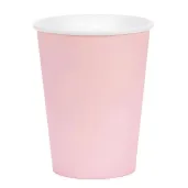xx kubeczki papierowe jasny rozowy 250ml 1 op 6 szt