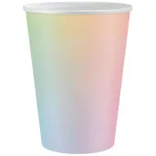 xx kubeczki papierowe teczowe 266 ml 6 szt
