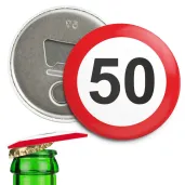 xx otwieracz 50 urodziny traffic birthday 56 mm