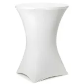 xx pokrowiec na stol koktajlowy 80x110 cm bialy