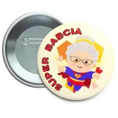 xx przypinka super babcia