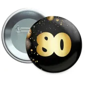 xx przypinka urodziny 80