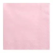 xx serwetki papierowe jasny rozowy 33x33cm 1 op 20 szt