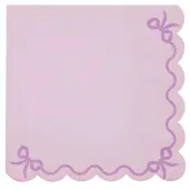 xx serwetki z falbanka 33x33cm fioletowy 1 op 12 szt