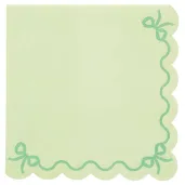 xx serwetki z falbanka 33x33cm zielony 1 op 12 szt