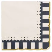 xx serwetki ze zlotym brzegiem 33x33 mix 1 op 12 szt