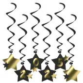 xx swiderki nowy rok 2025 z gwiazdami czarny