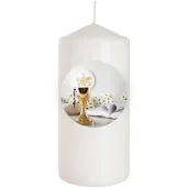 xx swieca komunia kielich z biblia