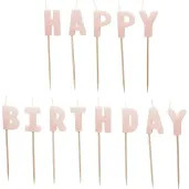 xx swieczki urodzinowe happy birthday 2 5 cm rozowy 1 op 13 szt