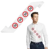 xx szarfa 50 urodziny traffic