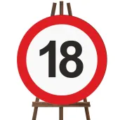 xx tablica powitalna 18 urodziny traffic