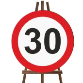 xx tablica powitalna 30 urodziny traffic