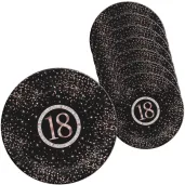 xx talerzyki pap sr 227 mm 8 szt nr chlopak cyfry dziewczyna set rose gold 18th urodziny