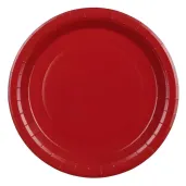xx talerzyki papierowe ciemny czerwony 23cm 1 op 6 szt