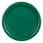 xx talerzyki papierowe ciemny zielony 18cm 1 op 6 szt