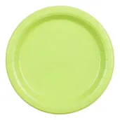 xx talerzyki papierowe jasny zielony 18cm 1 op 6 szt