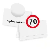xx winietki 70 urodziny traffic birthday
