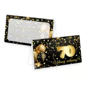 xx winietki 70 urodziny zloto czarne