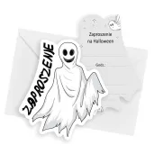 xx zaproszenie happy halloween duch