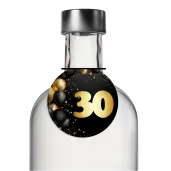 xx zawieszka na alkohol 30 urodziny czarno zloty