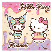 xx zse serwetki papierowe hello kitty and kuromi 33x33 cm 20 szt