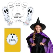 zabawa na halloween karty do gry wyzwania dla dzieci duszki 8 6 x 5 4 cm 20 zadan