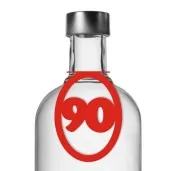 zawieszki na alkohol urodziny 90 czerwone 10 szt